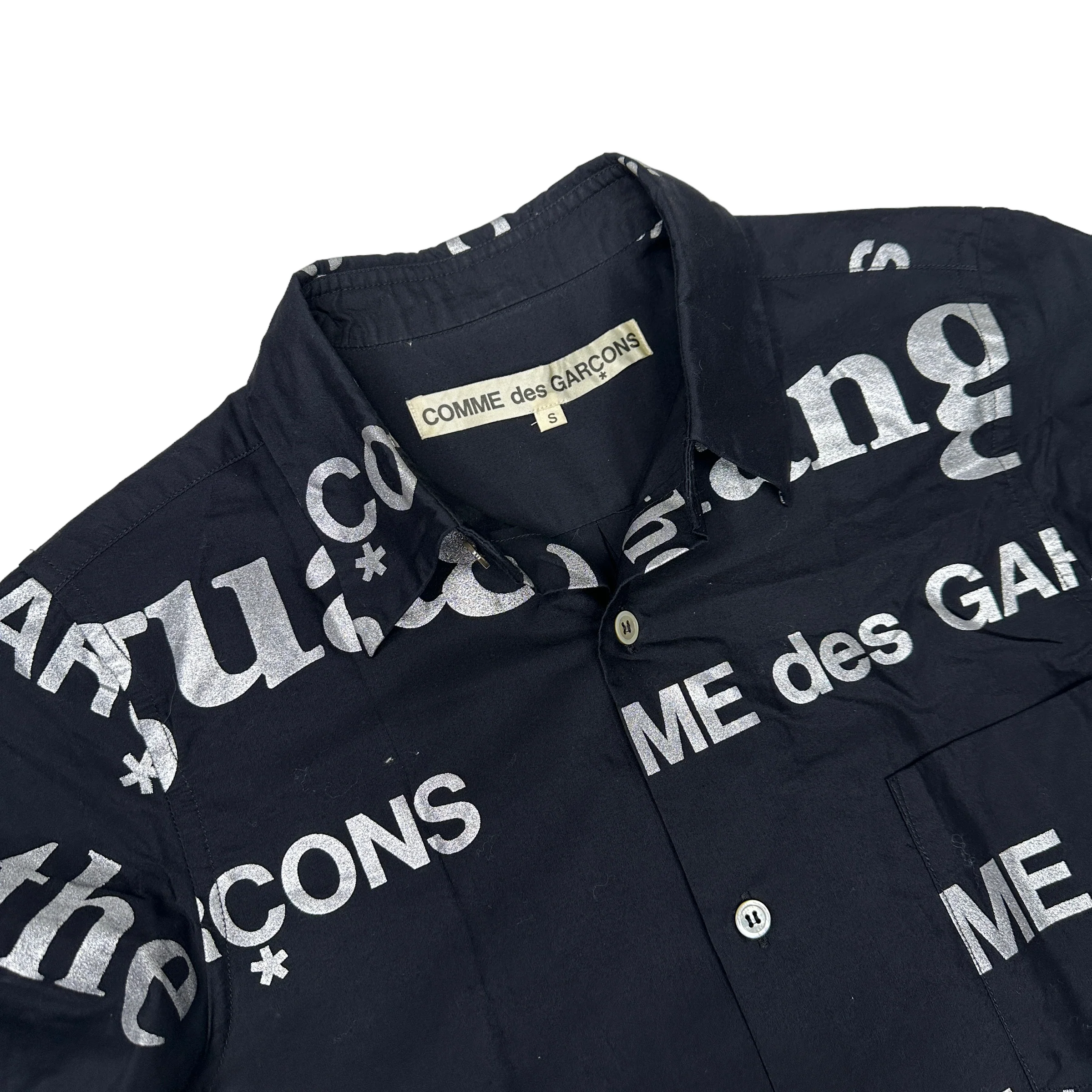 COMME DES GARÇONS 2003 BLACK BUTTON UP SHIRT (WOMENS) - Image 2