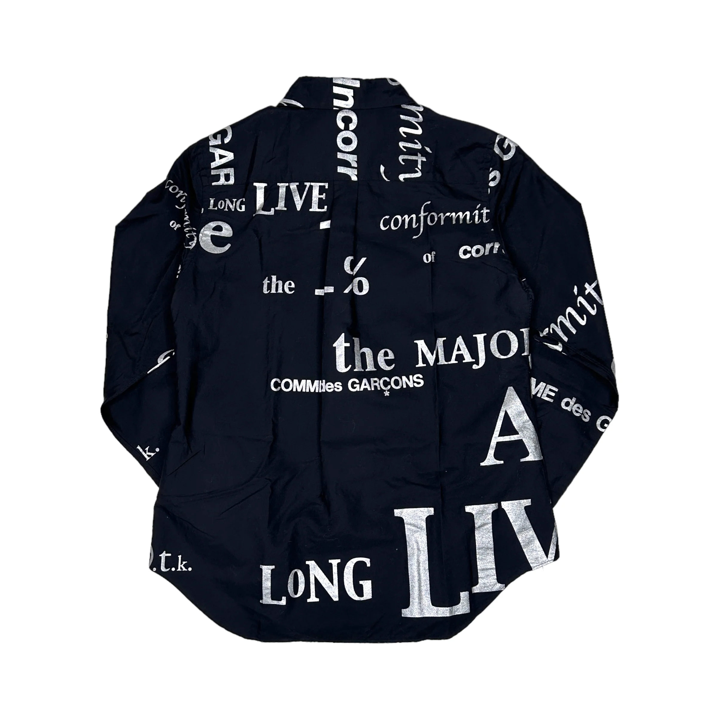COMME DES GARÇONS 2003 BLACK BUTTON UP SHIRT (WOMENS) - Image 3