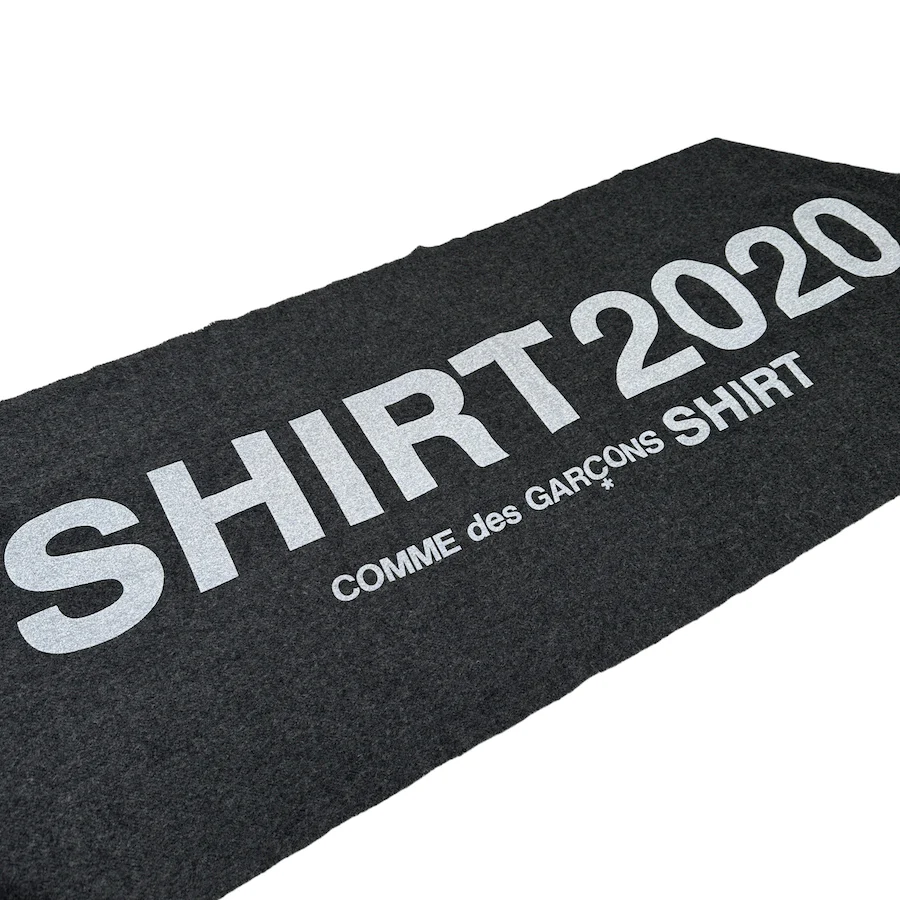 COMME DES GARCONS SHIRT "2020" SCARF - GREY - Image 4