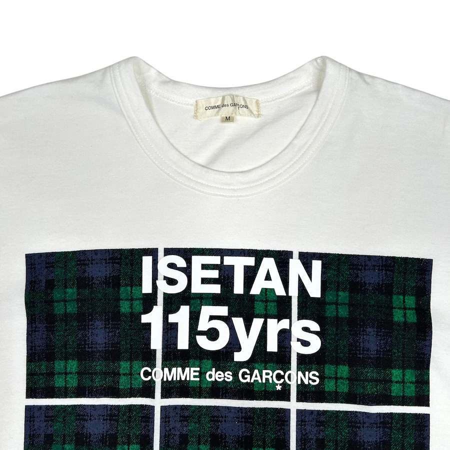 COMMES DES GARÇONS ISETAN 115YRS PLAID TEE - Image 2