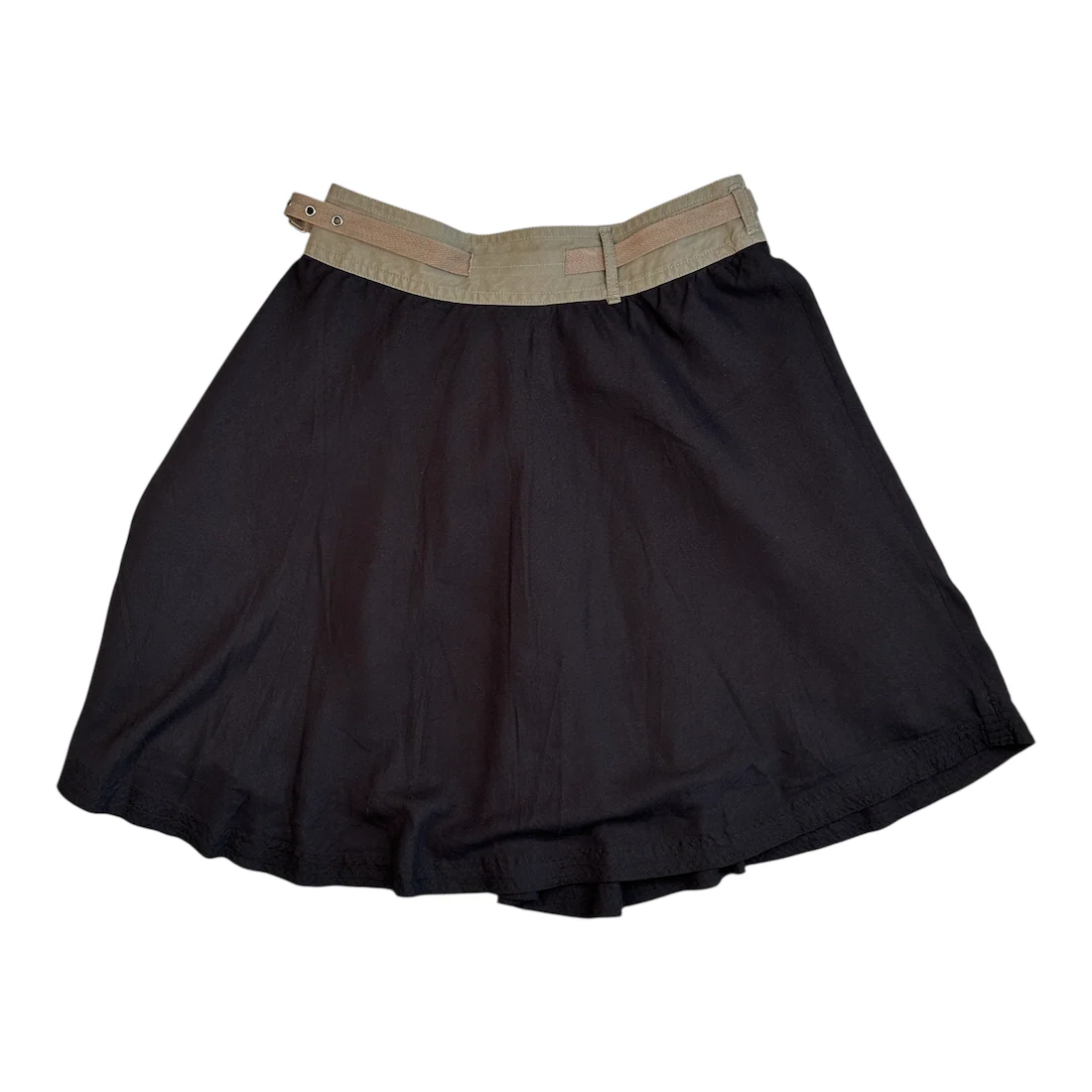 DIESEL CARGO POCKET MIDI-SKIRT - BLACK / KHAKI - Image 2