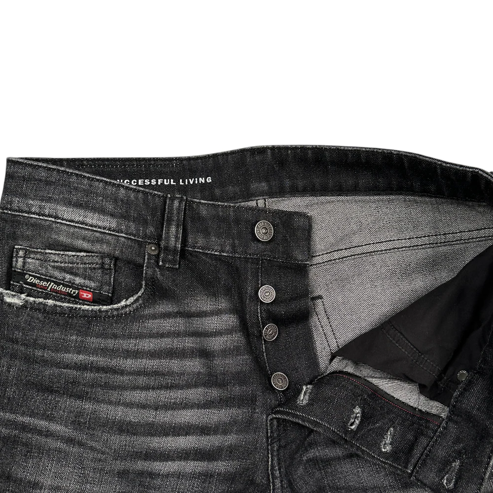 DIESEL GREY WASH FLARED DENIM - Image 3