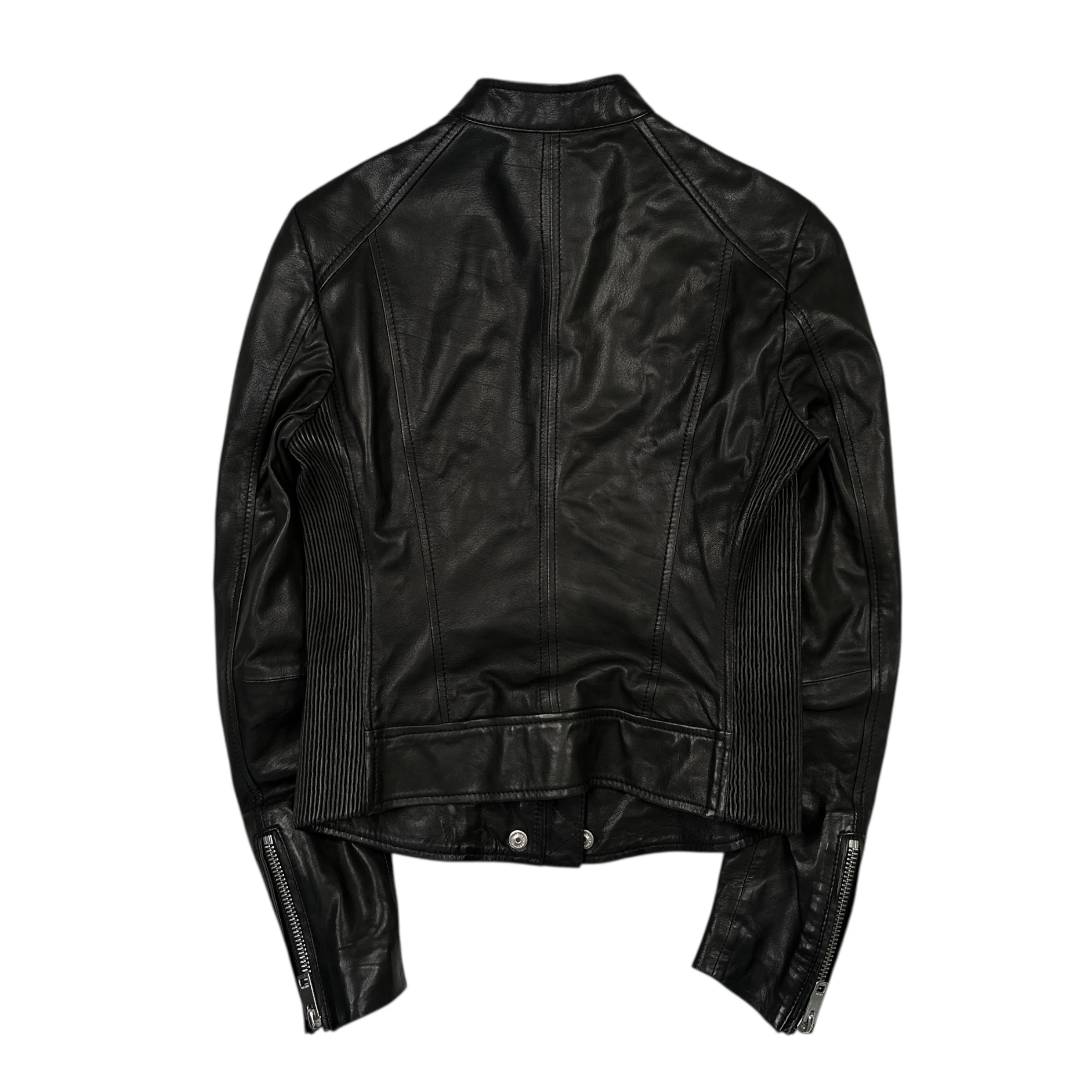 DIESEL LEATHER JACKET - BLACK - Image 2
