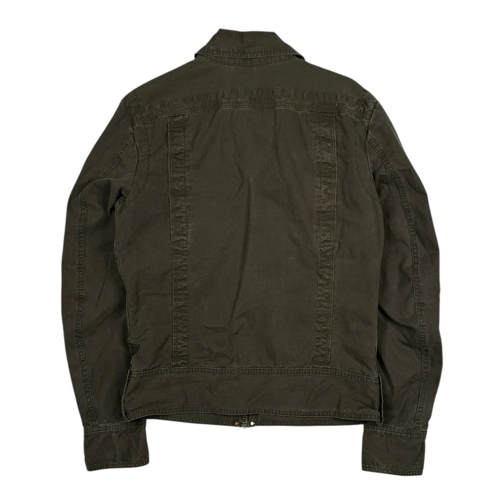 DIESEL MILITARY ZIP-UP JACKET - KHAKI - Image 3