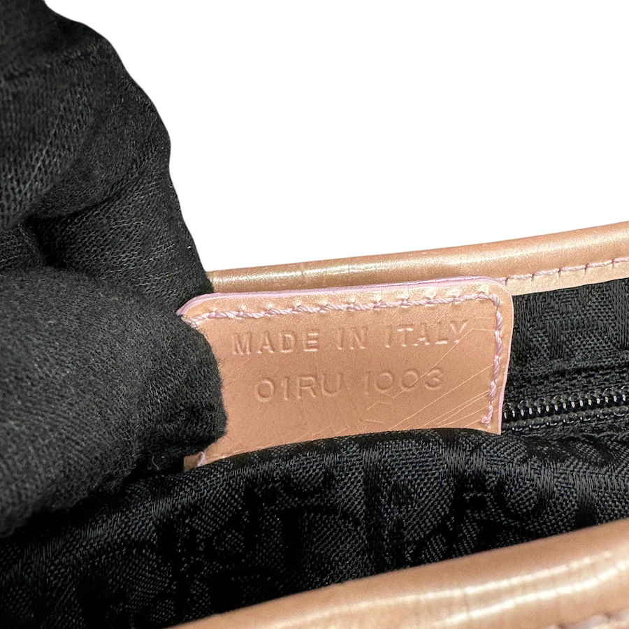 DIOR 2003 DENIM/PATENT LEATHER SADDLE BAG - Image 5