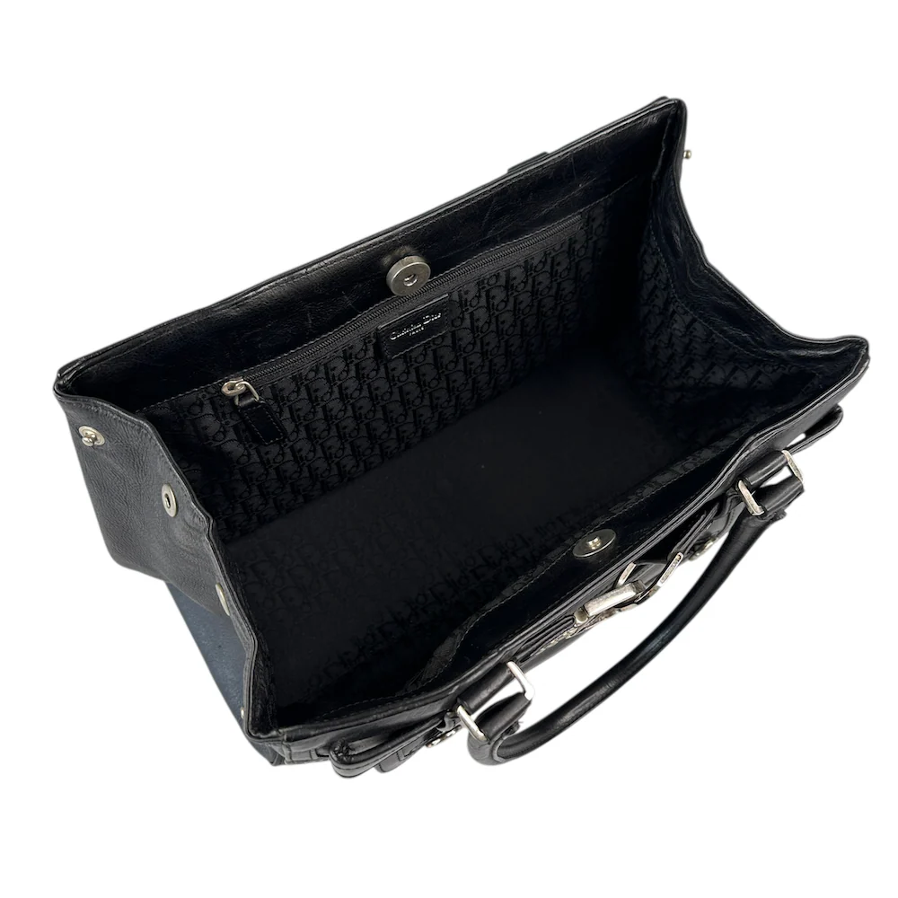 DIOR 2005 FLIGHT LEATHER HANDBAG - Image 8