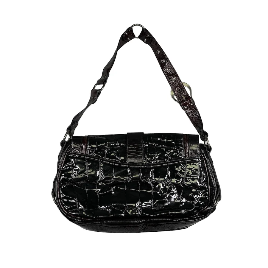 DIOR 2007 GUACHO PATENT LEATHER SHOULDER BAG - Image 2