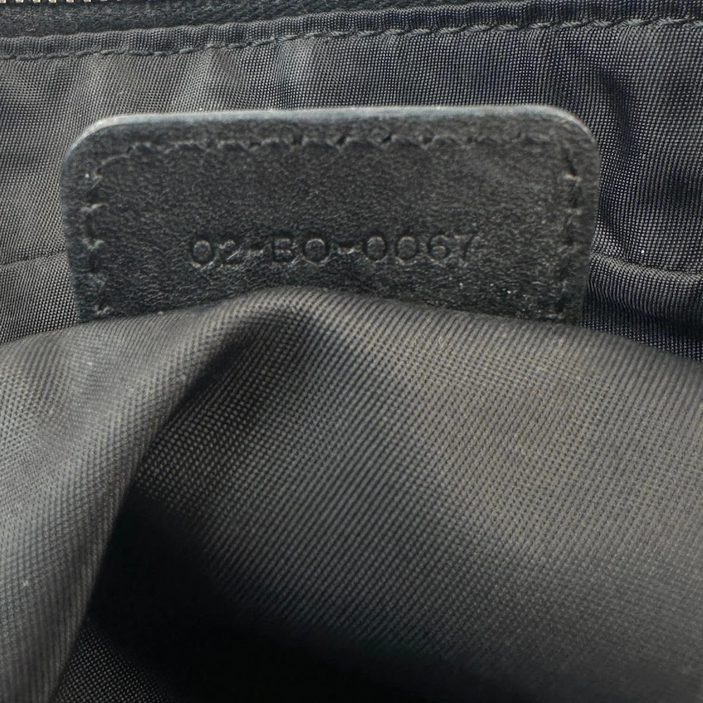 DIOR 2007 MONOGRAM SHOULDER BAG - BLACK - Image 9