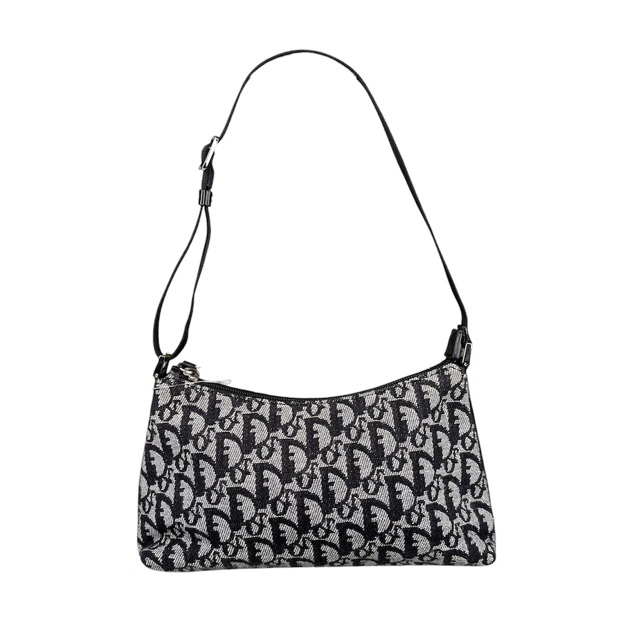 DIOR BLUE TROTTER CANVAS POCHETTE BAG - Image 2