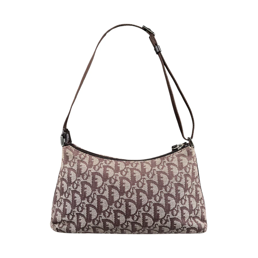 DIOR BROWN TROTTER CANVAS SHOULDER BAG - Image 2