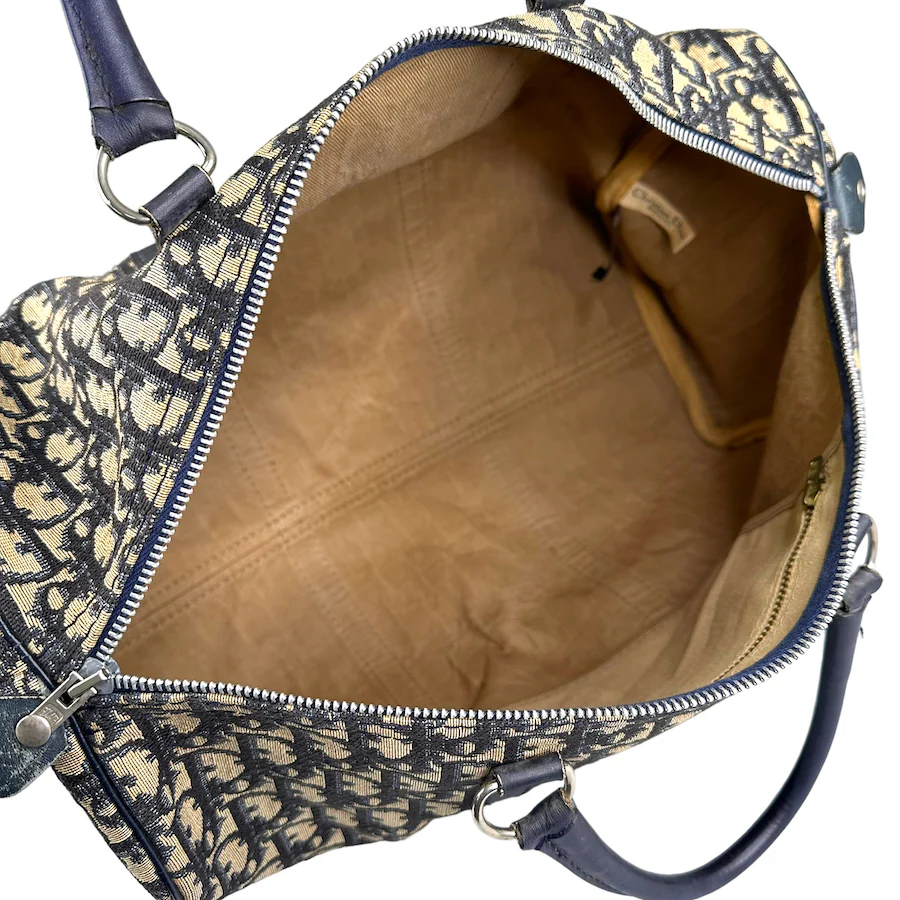 DIOR MONOGRAM CANVAS VINTAGE BOSTON DUFFLE BAG - CLASSIC 8102-E - Image 5