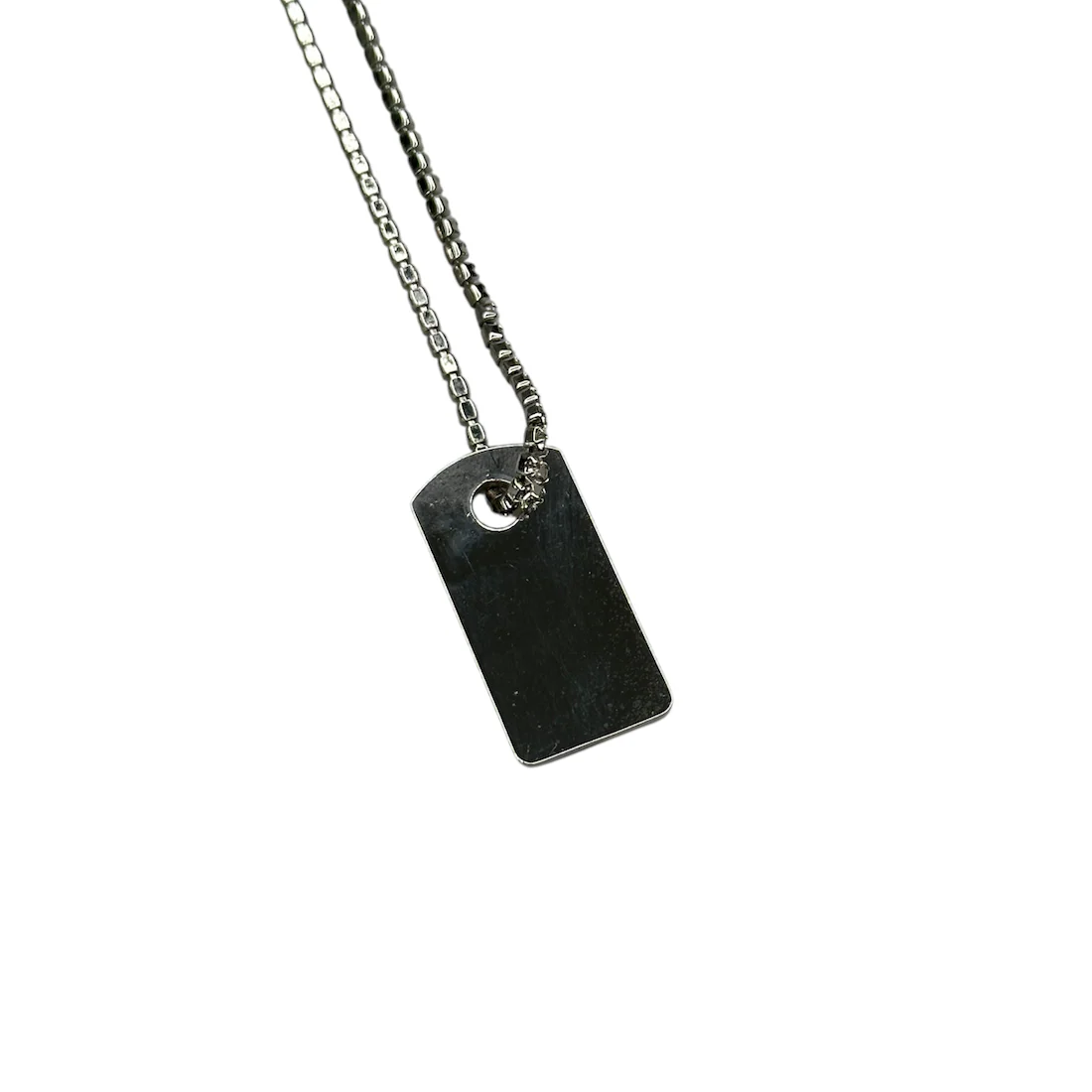 DIOR RHINESTONE TAG NECKLACE - Image 4