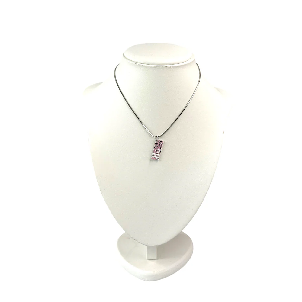 DIOR TROTTER MONOGRAM NECKLACE - BABY PINK (II) - Image 2