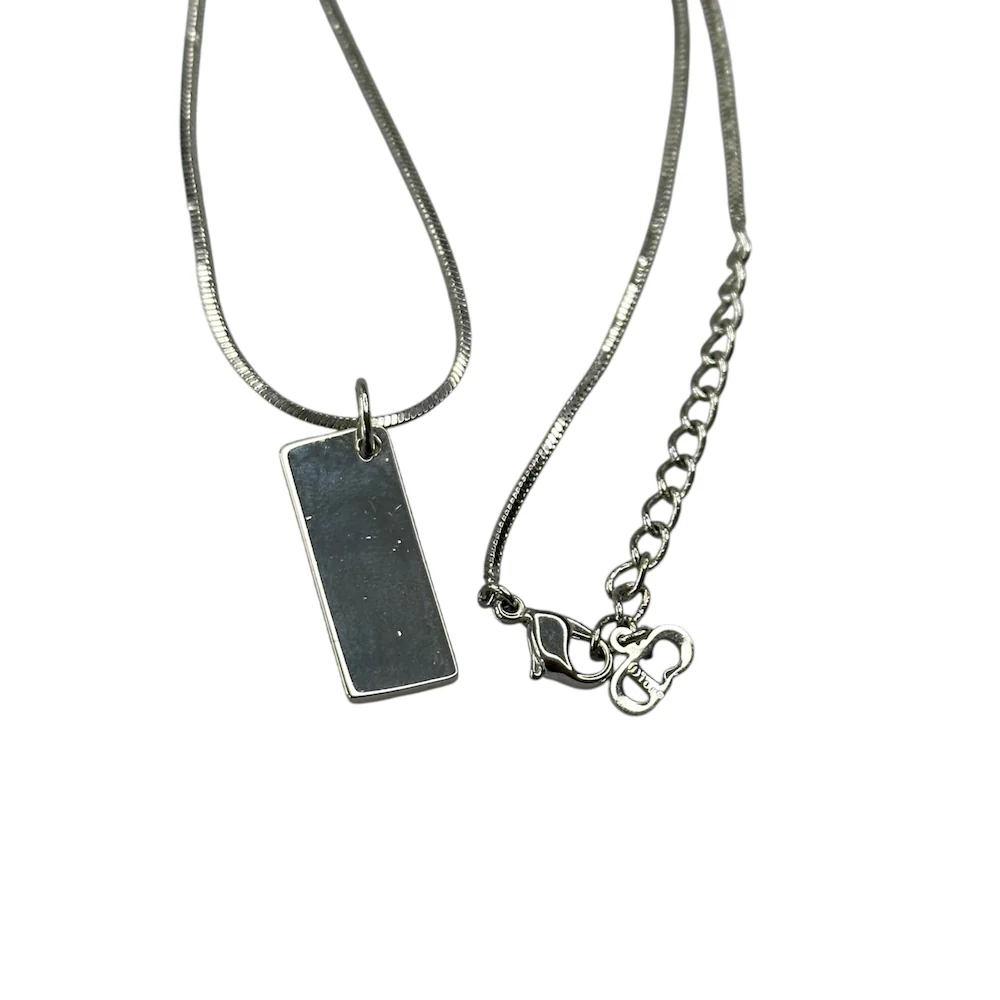 DIOR TROTTER MONOGRAM NECKLACE - BABY PINK (II) - Image 3