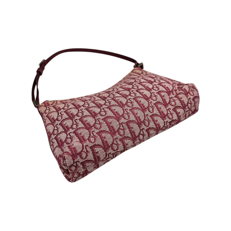 DIOR TROTTER MONOGRAM POCHETTE BAG - BURGUNDY - Image 3