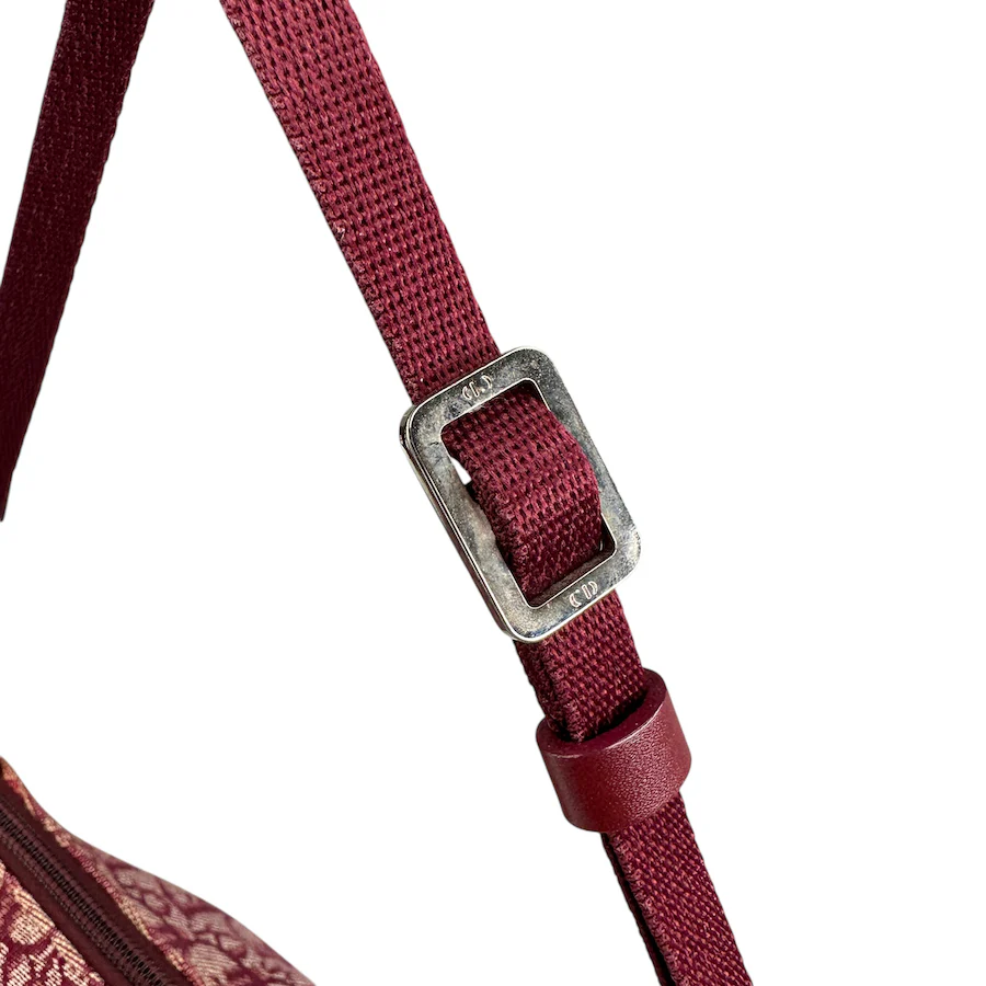 DIOR TROTTER MONOGRAM POCHETTE BAG - BURGUNDY - Image 6