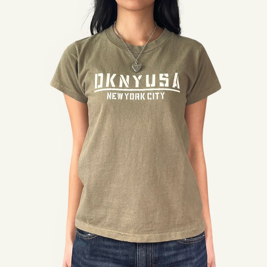 DKNY T-SHIRT - KHAKI - Image 2