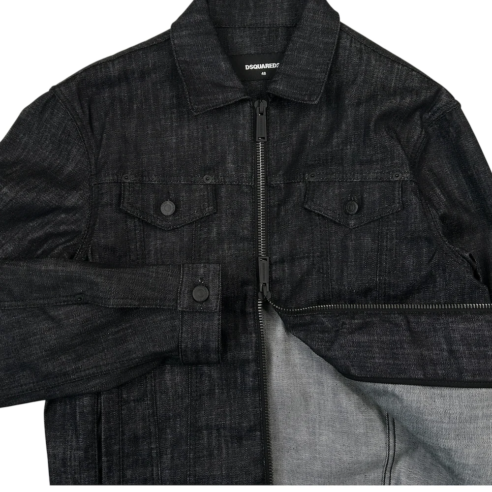 DSQUARED2 SS20 DENIM JACKET - DARK GREY - Image 4