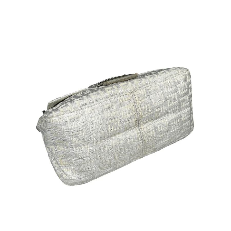 FENDI GLITTER ZUCCHINO CANVAS MINI BAGUETTE BAG - Image 3