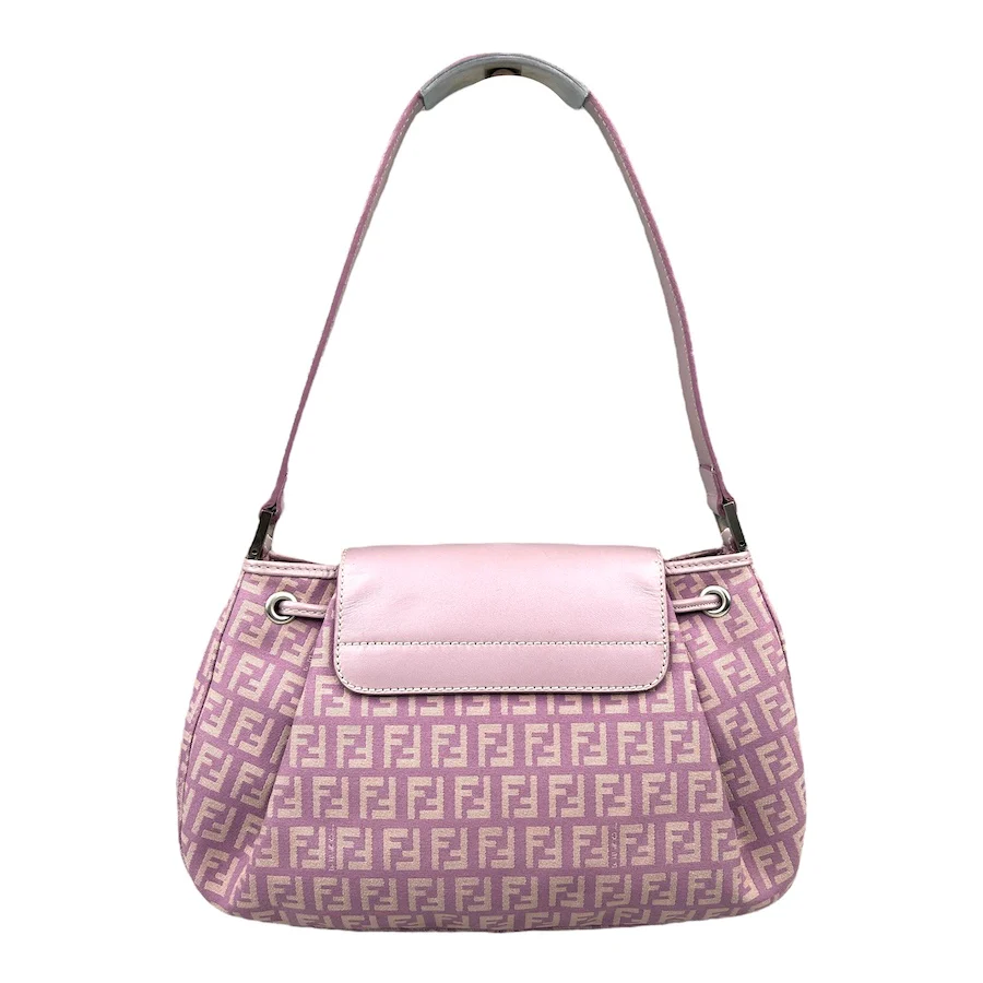 FENDI MONOGRAM CANVAS SHOULDER BAG - PURPLE - Image 2