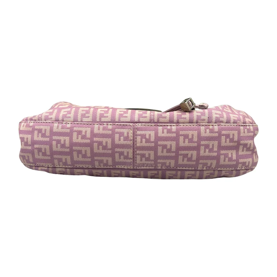 FENDI MONOGRAM CANVAS SHOULDER BAG - PURPLE - Image 6