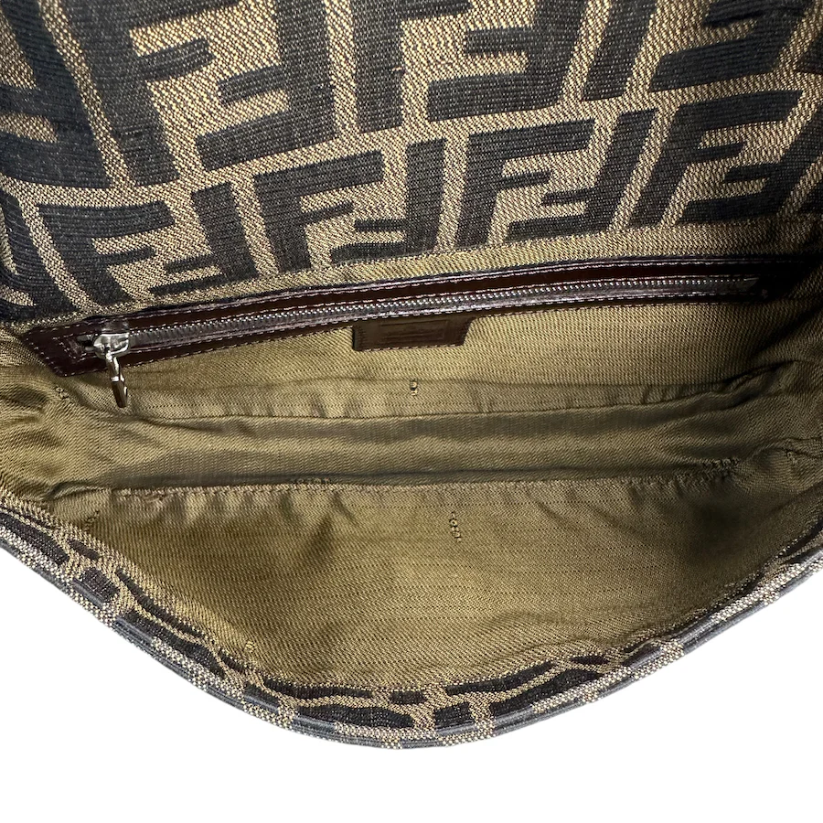 FENDI ZUCCA CANVAS BAGUETTE BAG - Image 4