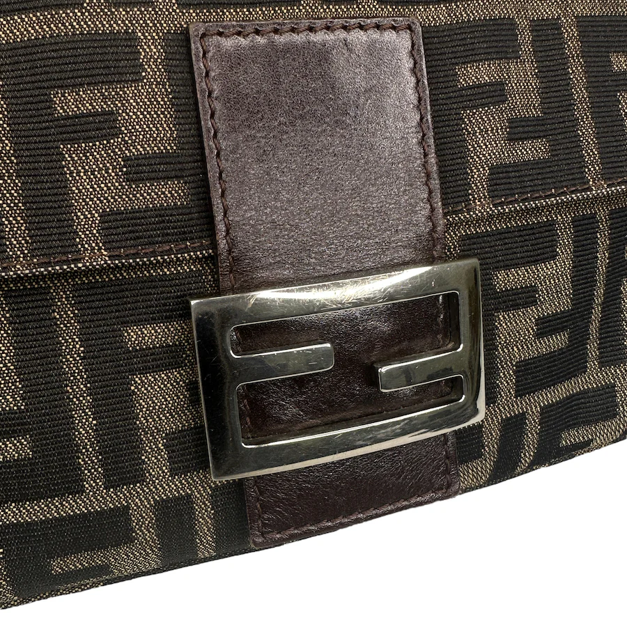 FENDI ZUCCA CANVAS BAGUETTE BAG - Image 5