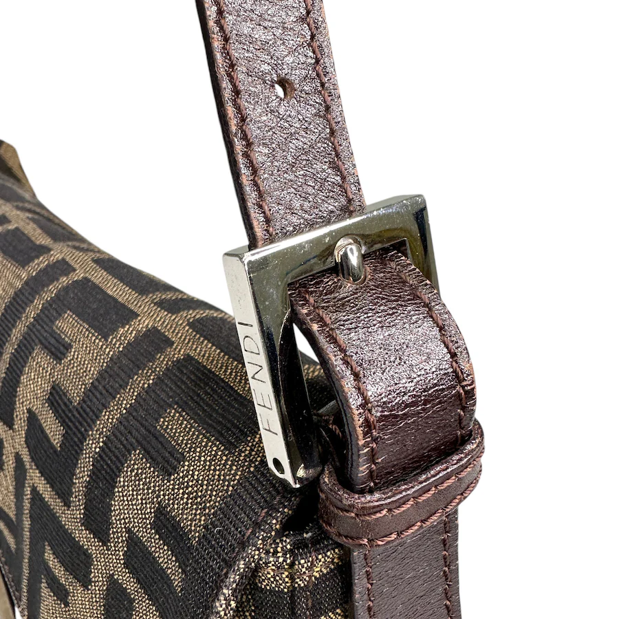 FENDI ZUCCA CANVAS BAGUETTE BAG - Image 6
