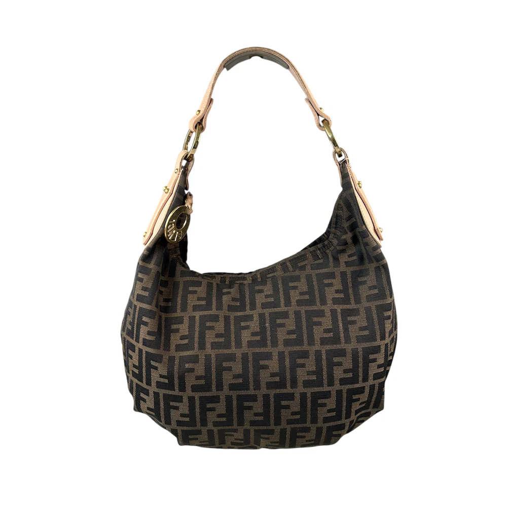 FENDI ZUCCA CANVAS CRESCENT BAG - Image 2