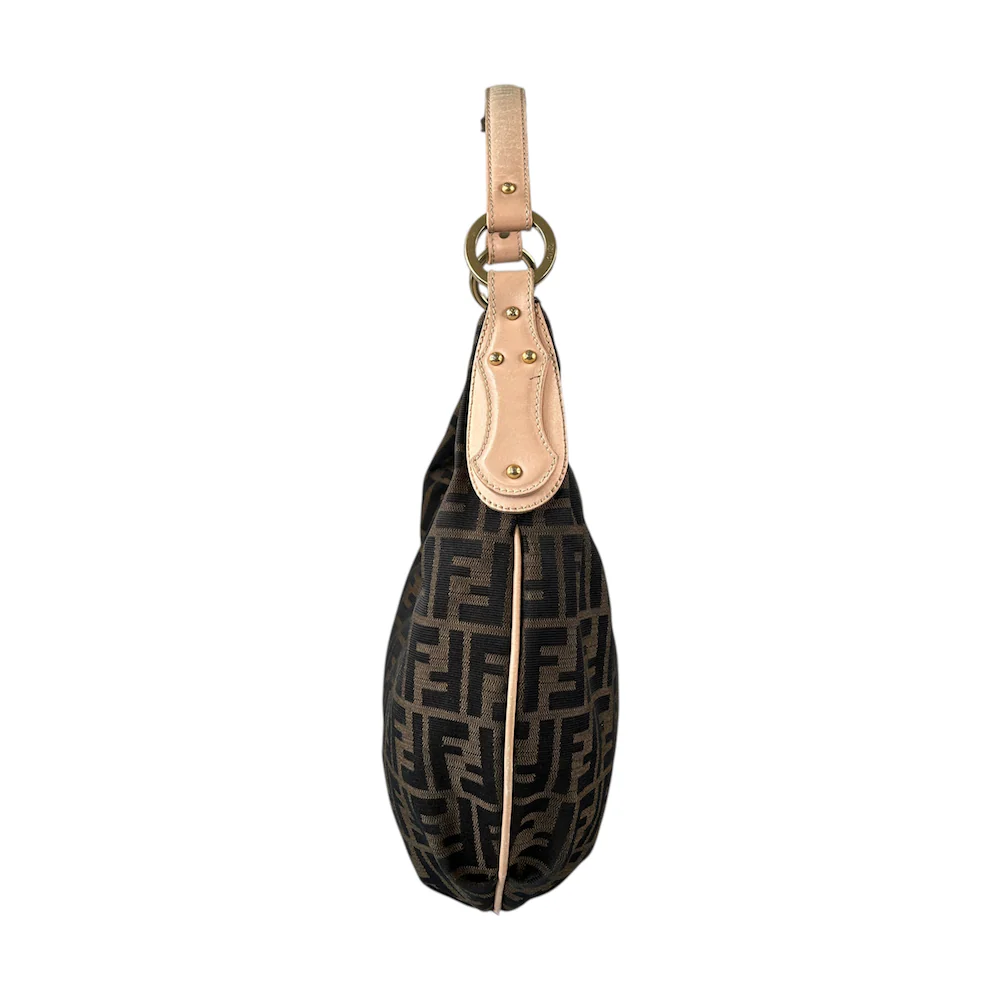 FENDI ZUCCA CANVAS CRESCENT BAG - Image 3