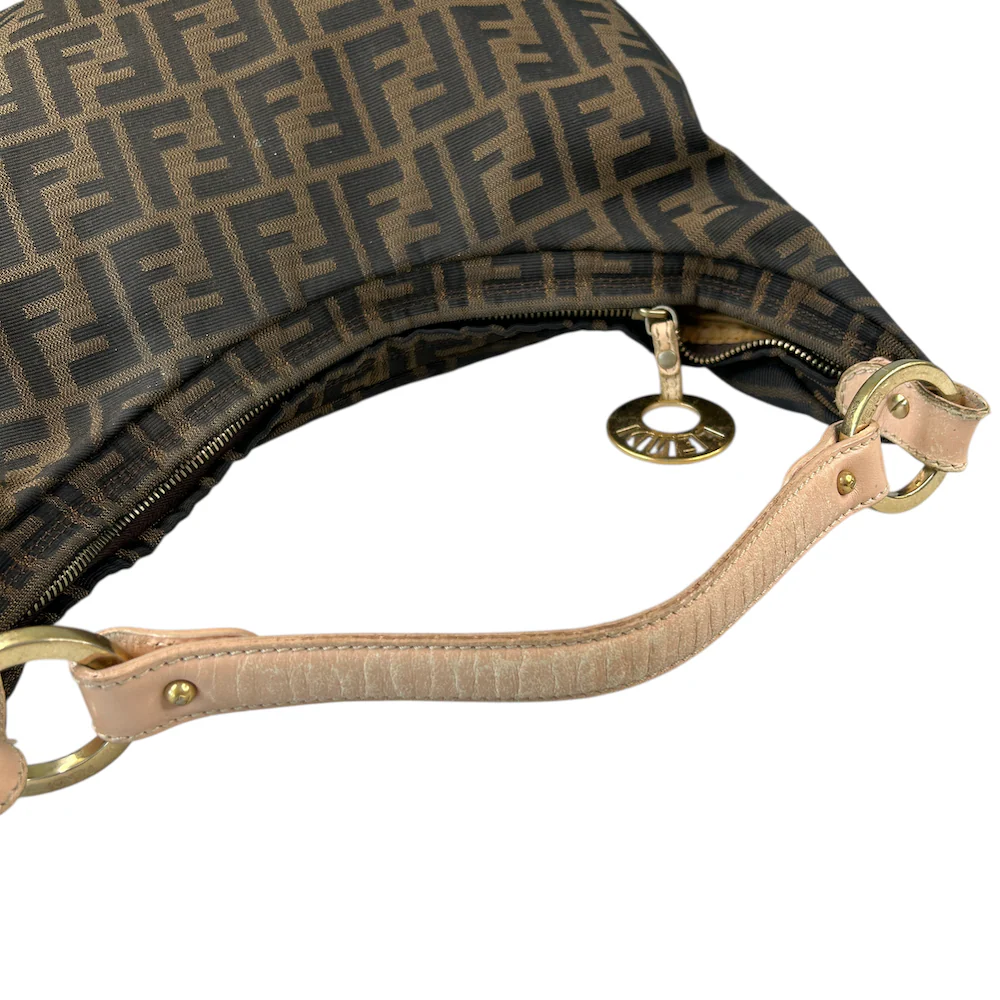 FENDI ZUCCA CANVAS CRESCENT BAG - Image 5
