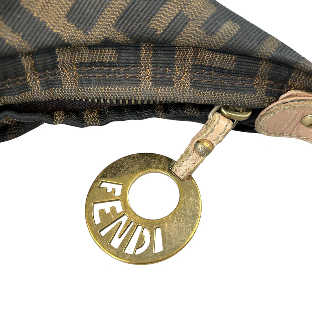 FENDI ZUCCA CANVAS CRESCENT BAG - Image 6