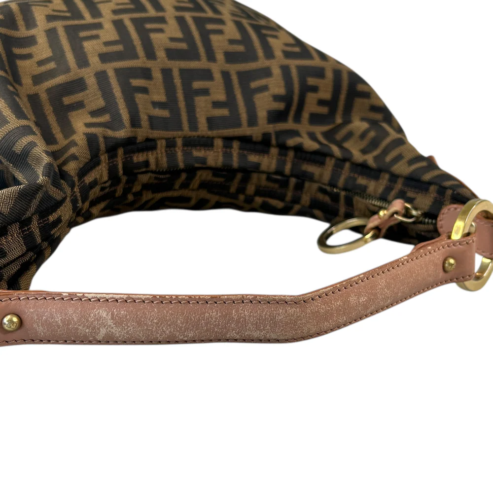 FENDI ZUCCA CANVAS HOBO SHOULDER BAG - Image 5