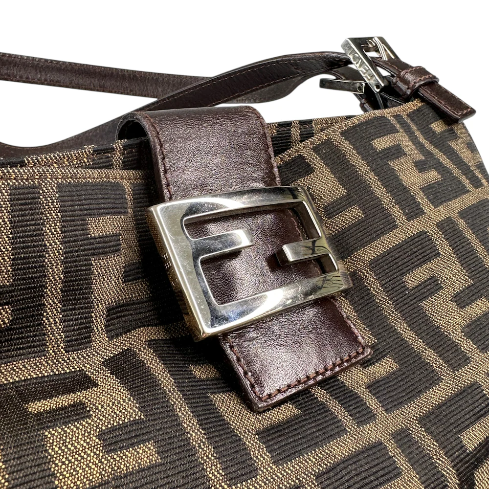 FENDI ZUCCA CANVAS SHOULDER BAG - Image 5