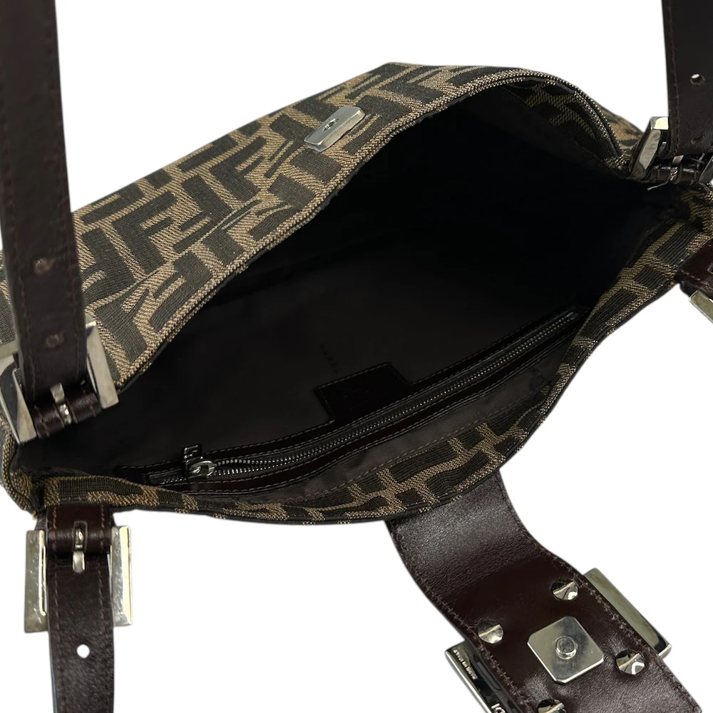 FENDI ZUCCA CANVAS SHOULDER BAG - Image 6