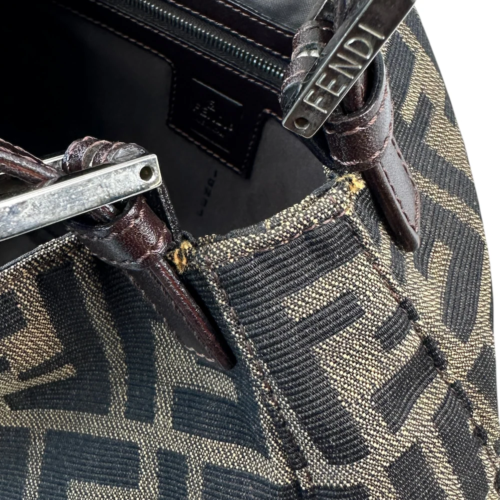 FENDI ZUCCA CANVAS SHOULDER BAG - Image 7