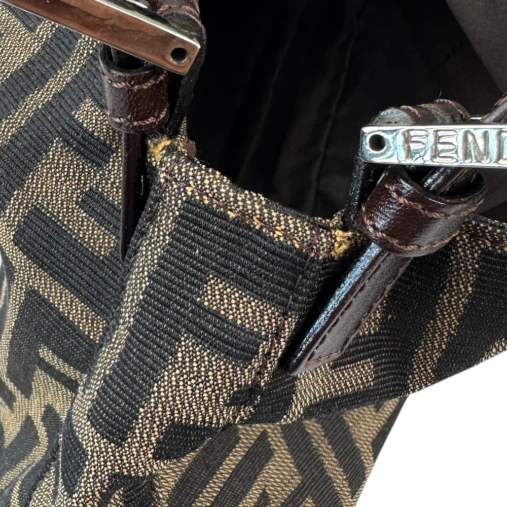 FENDI ZUCCA CANVAS SHOULDER BAG - Image 8