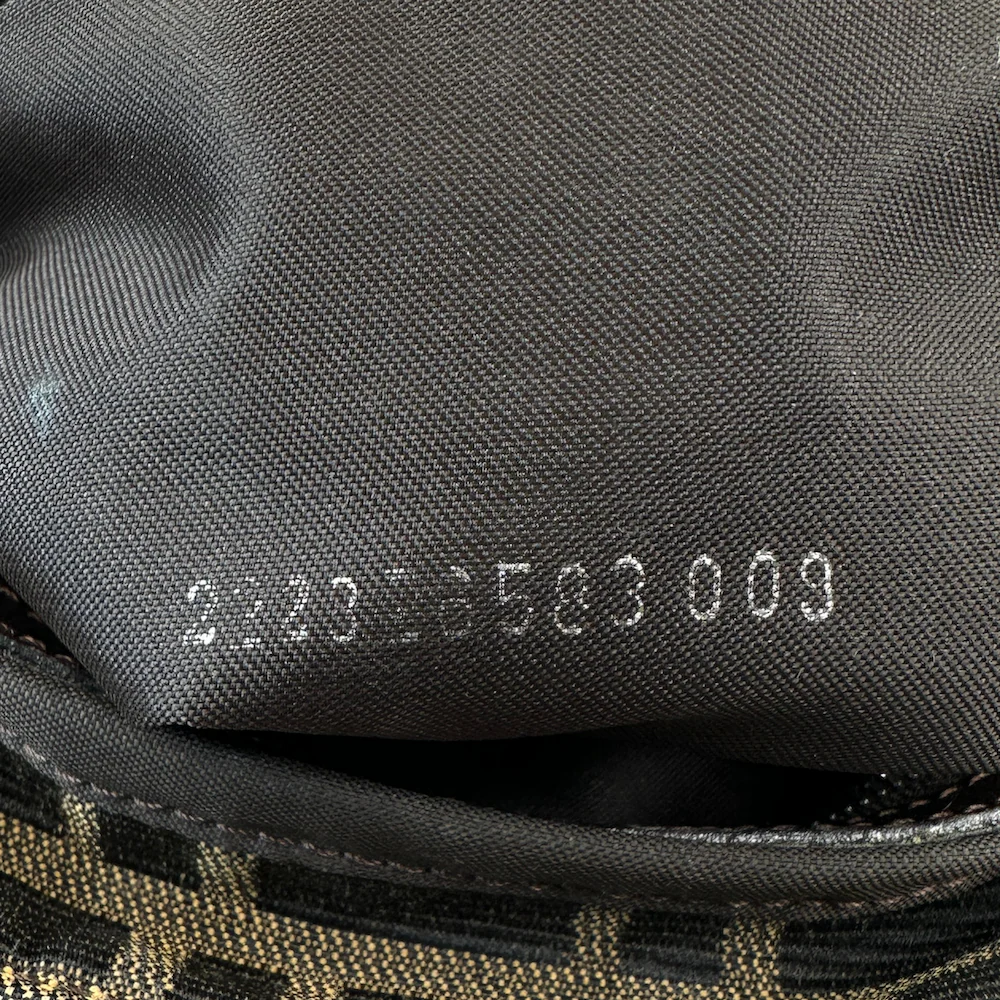 FENDI ZUCCA CANVAS SHOULDER BAG - Image 9