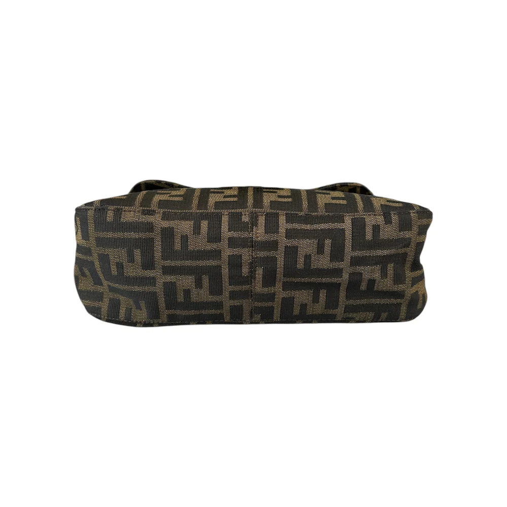 FENDI ZUCCA DOUBLE FLAP BAGUETTE BAG - Image 4