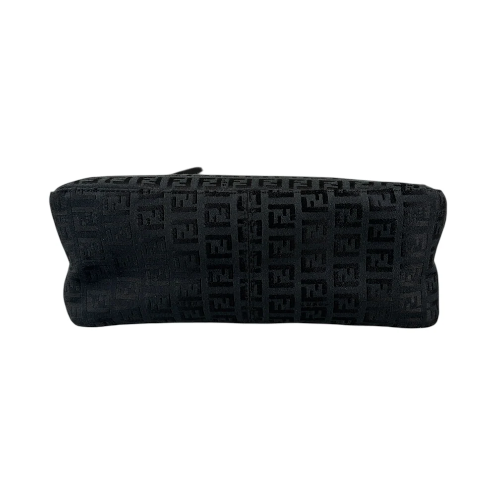 FENDI ZUCCHINO CANVAS SHOULDER BAG - BLACK - Image 3