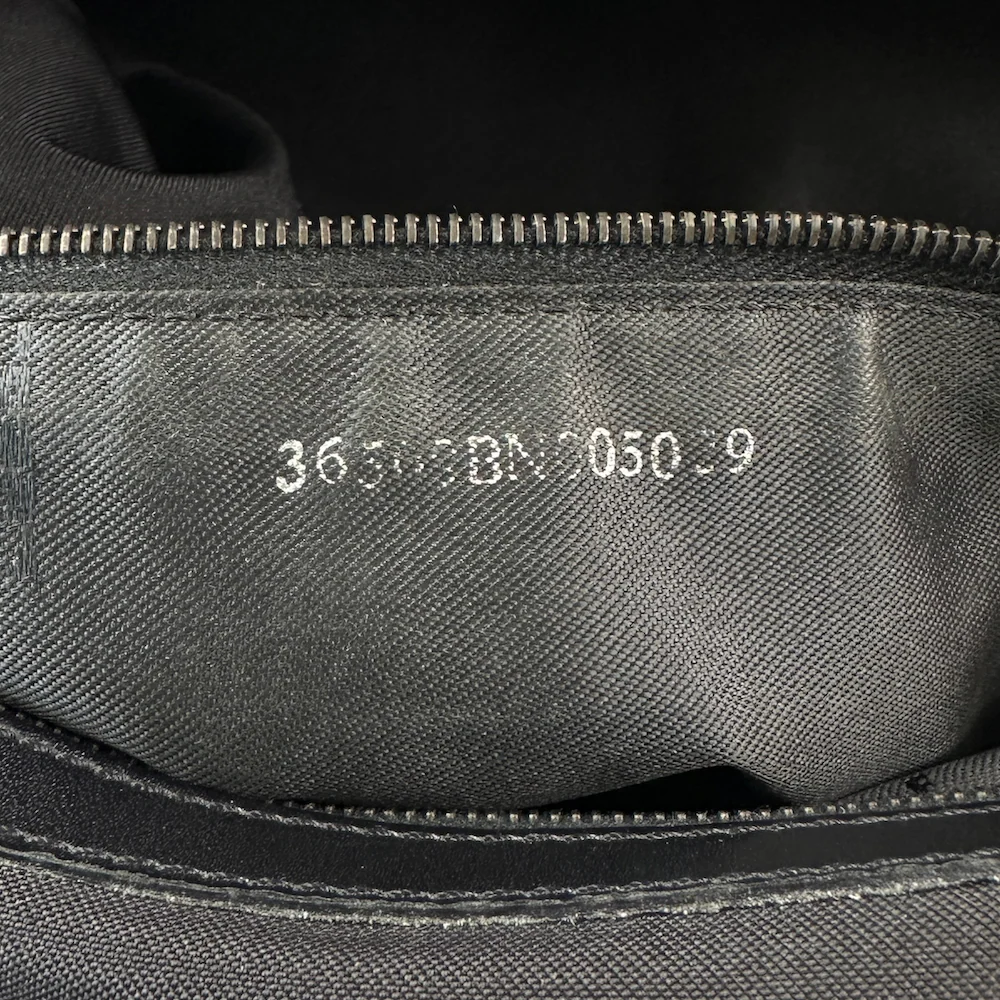 FENDI ZUCCHINO CANVAS SHOULDER BAG - BLACK - Image 8