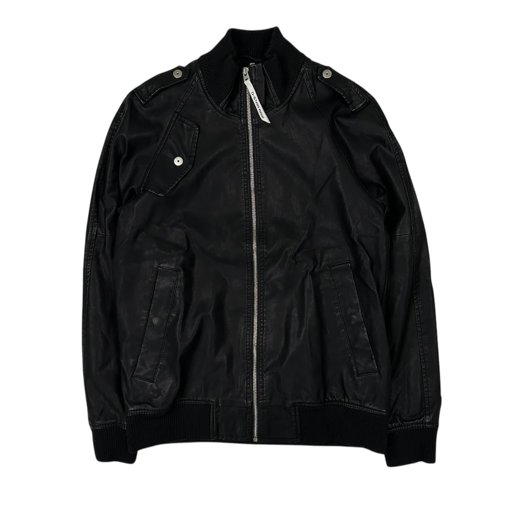 G-STAR RAW FAUX LEATHER JACKET - BLACK