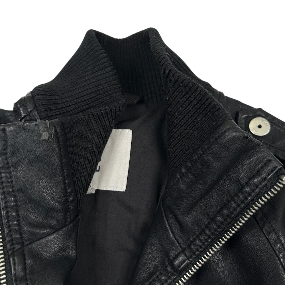 G-STAR RAW FAUX LEATHER JACKET - BLACK - Image 5