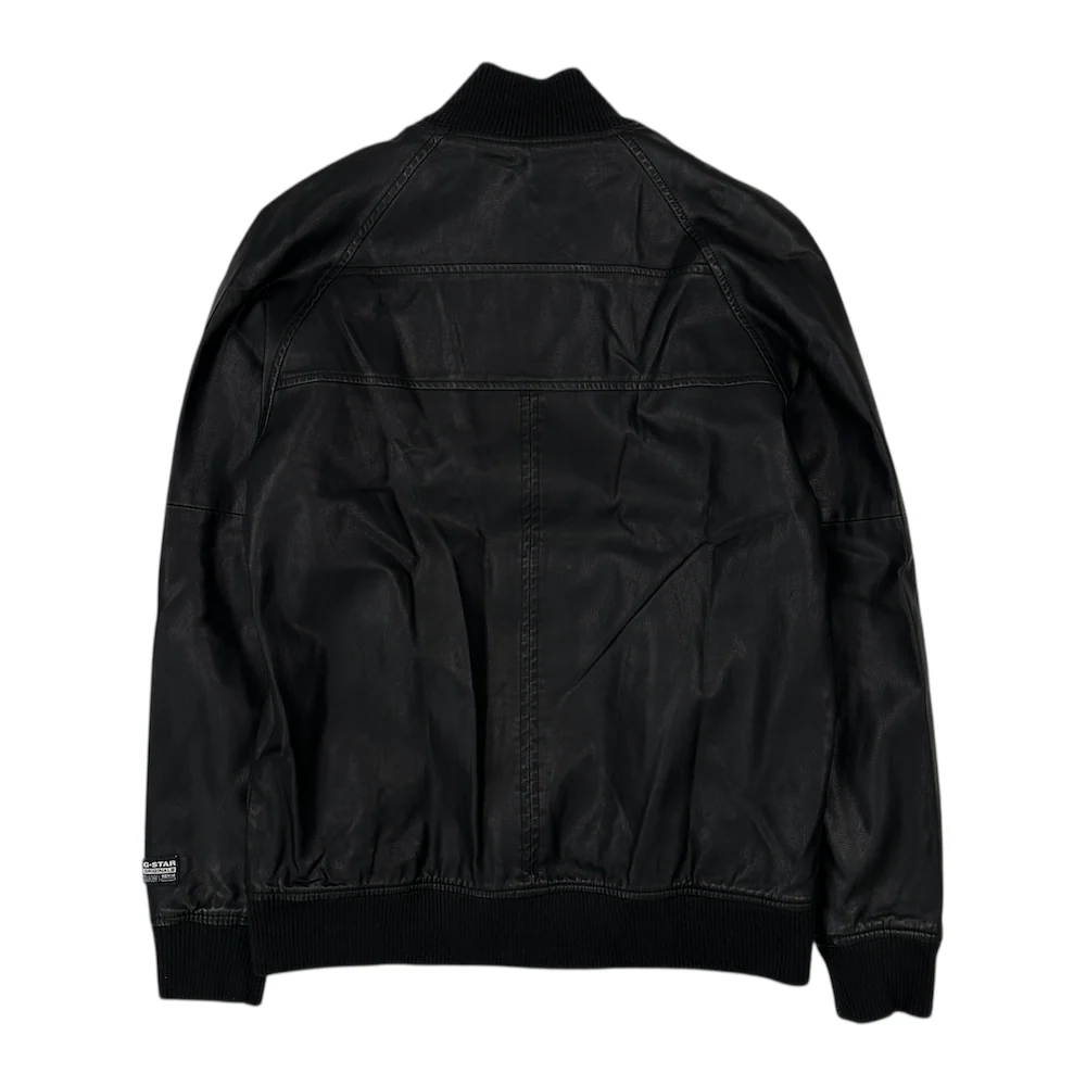 G-STAR RAW FAUX LEATHER JACKET - BLACK - Image 6