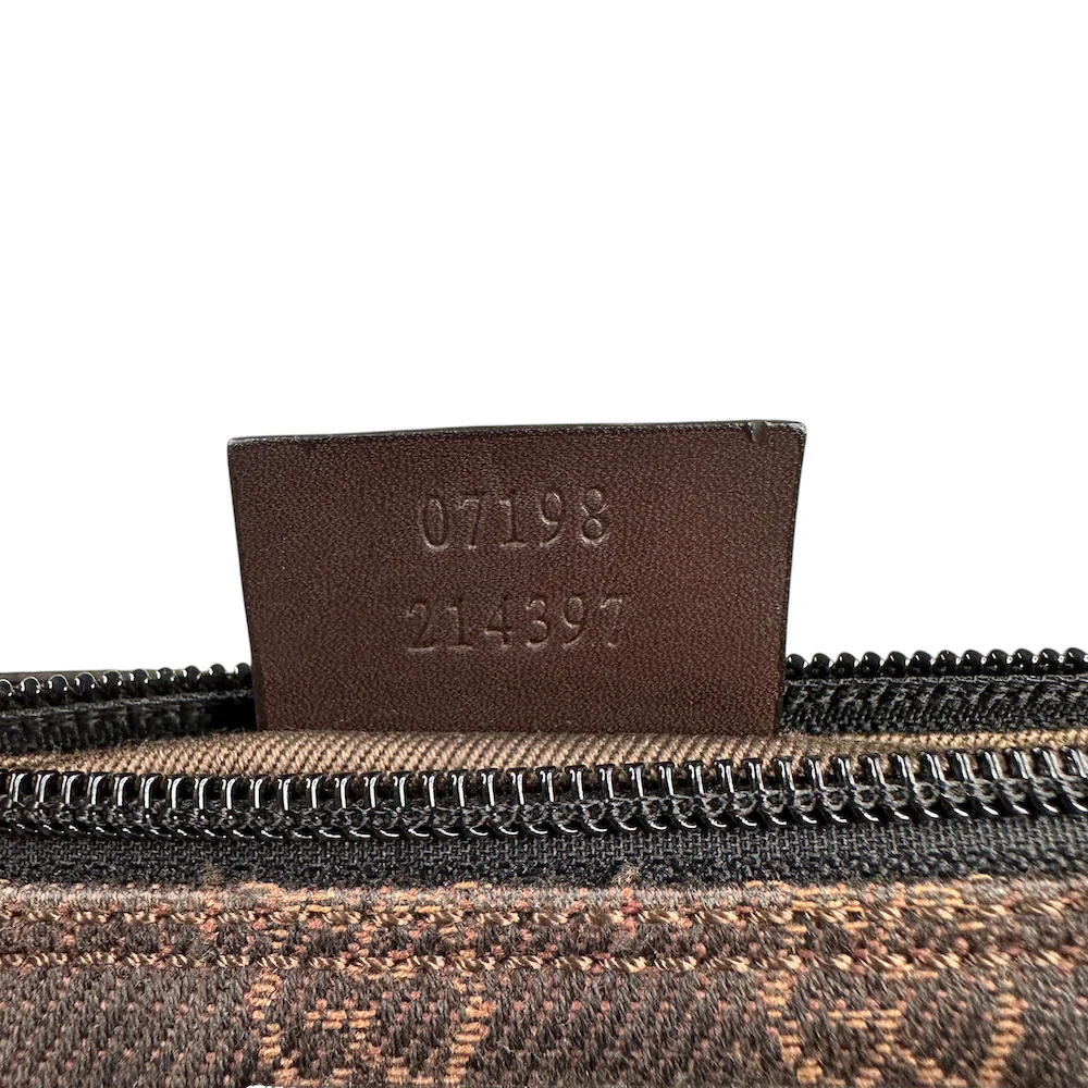 GUCCI GG CANVAS BOAT POCHETTE - BROWN - Image 11