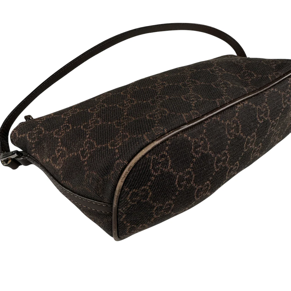 GUCCI GG CANVAS BOAT POCHETTE - BROWN - Image 5