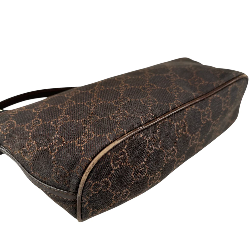 GUCCI GG CANVAS BOAT POCHETTE - BROWN - Image 7