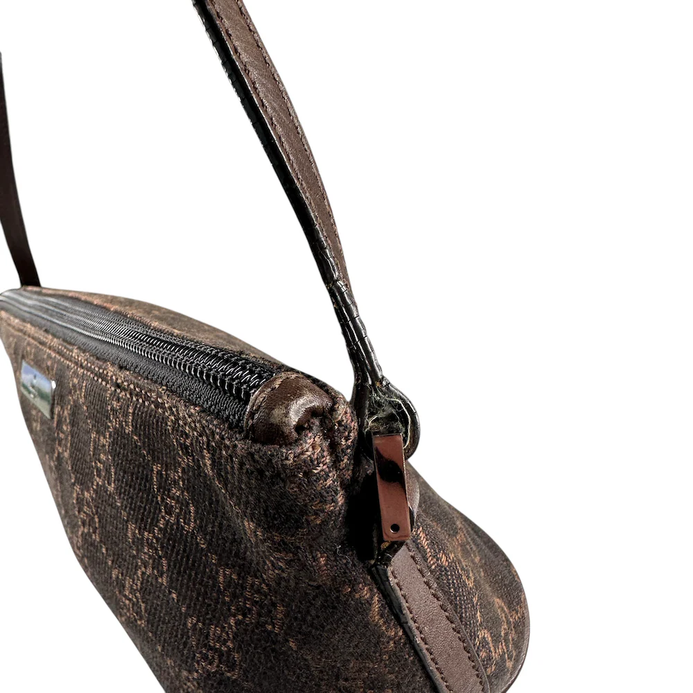 GUCCI GG CANVAS BOAT POCHETTE - BROWN - Image 9