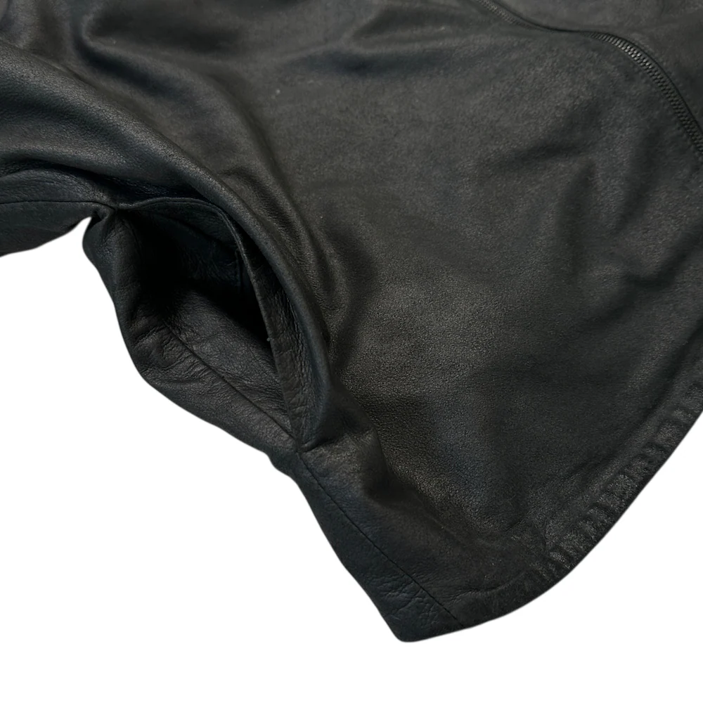 HELMUT LANG SHEEP LEATHER ASYMMETRICAL JACKET - Image 6