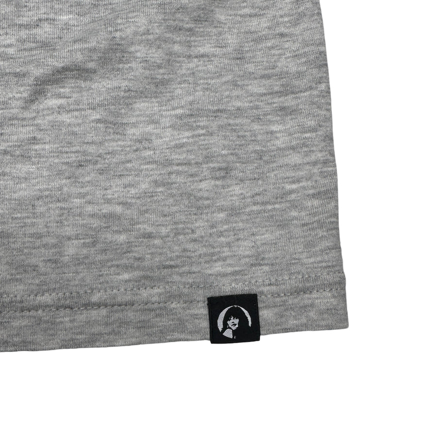 HYSTERIC GLAMOUR CURSIVE LOGO LONG SLEEVE - GREY 94HGRF - Image 4